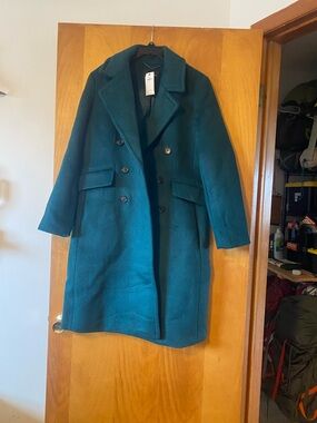 Banana Republic Teal/Emerald Wool blend Coat